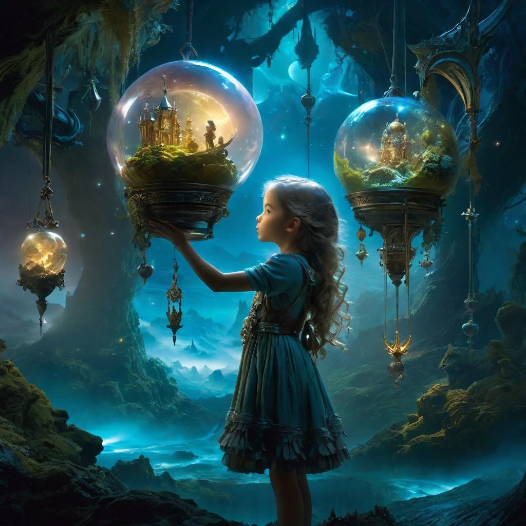 Miniature World Emerges in Detailed Digital Illustration