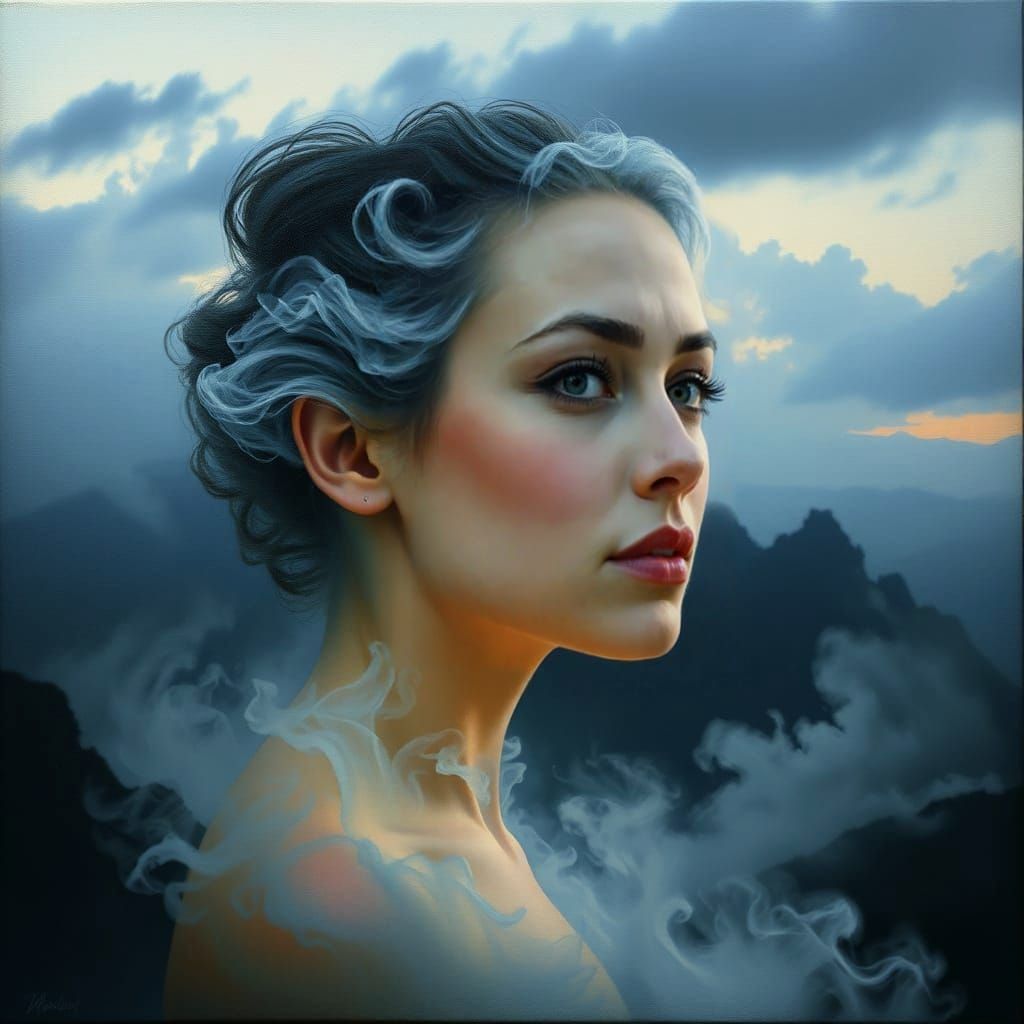 Ethereal Woman of the Fog