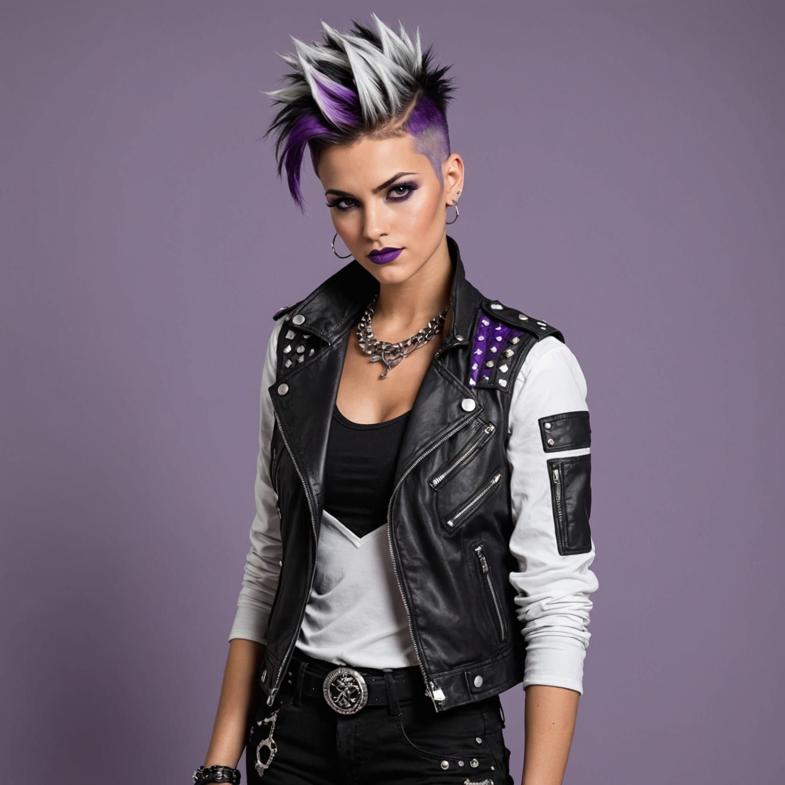 Tough Asexual Ace in Bold Colors