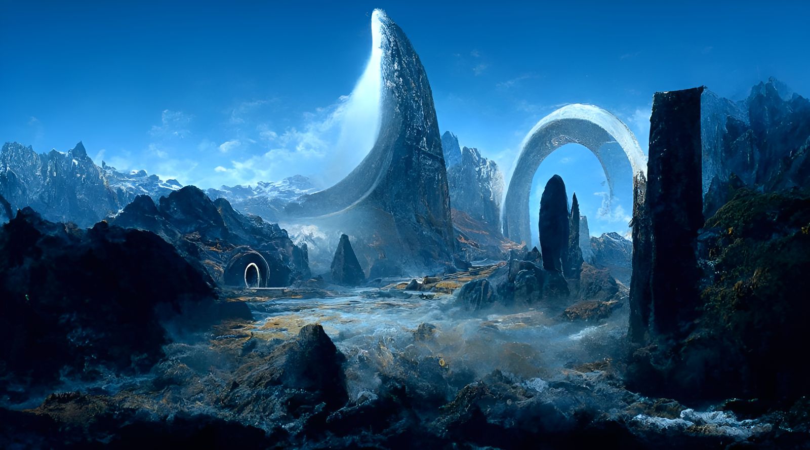 Stargate Portal to Alien Mechanical World
