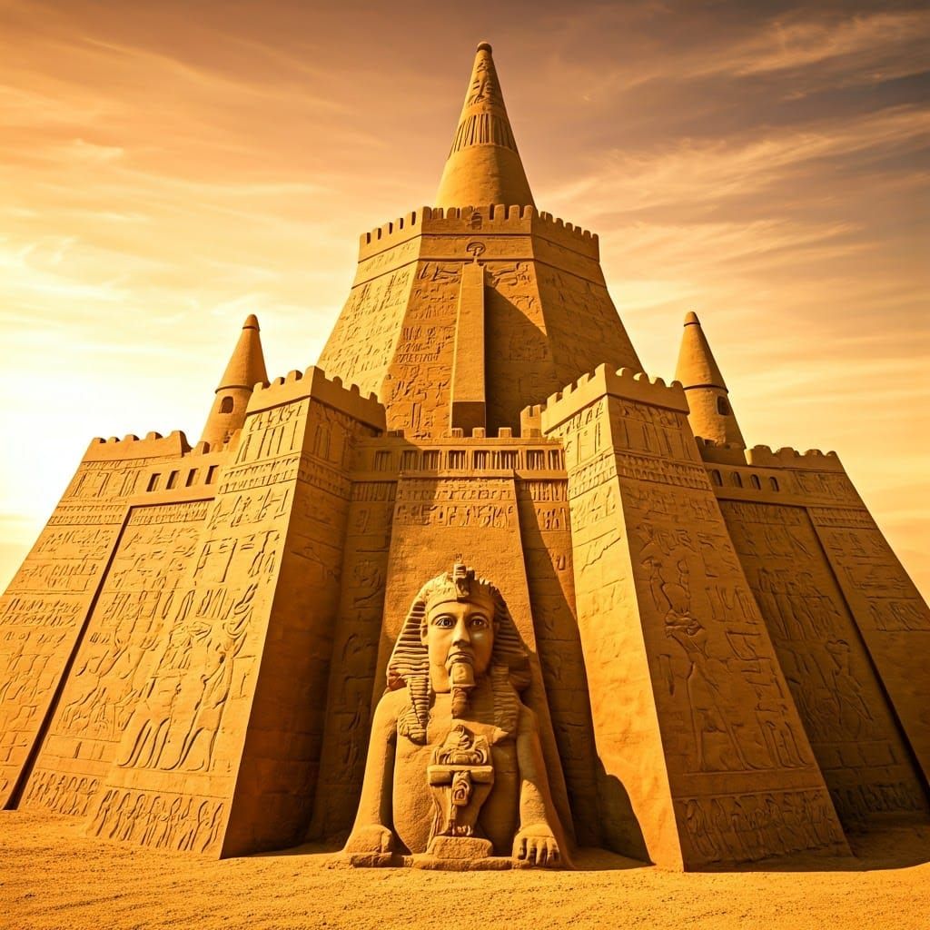 Egyptian Sandcastle: An Epic 5D Creation