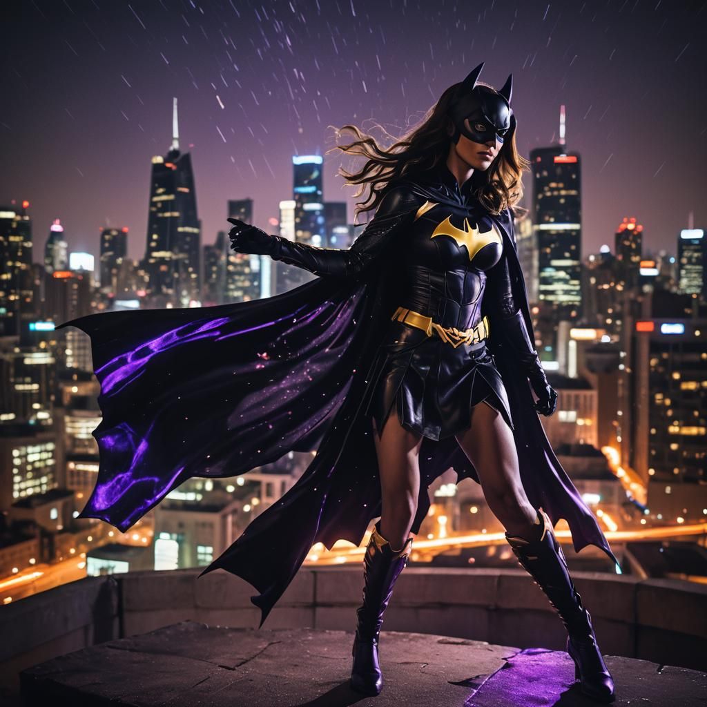 Batgirl in Long Exposure Photography, DC Universe