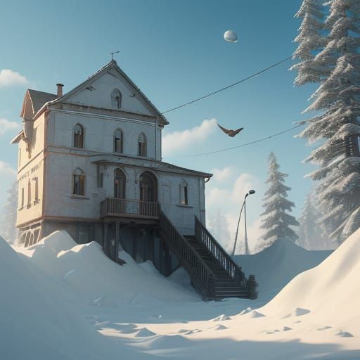 Surreal Whimsical Kitten Radiates Joy in Golden Aura