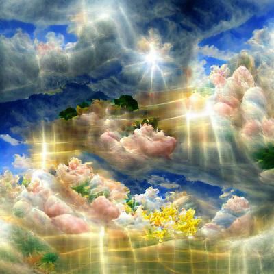 Heavenly Sky in the Garden of Eden