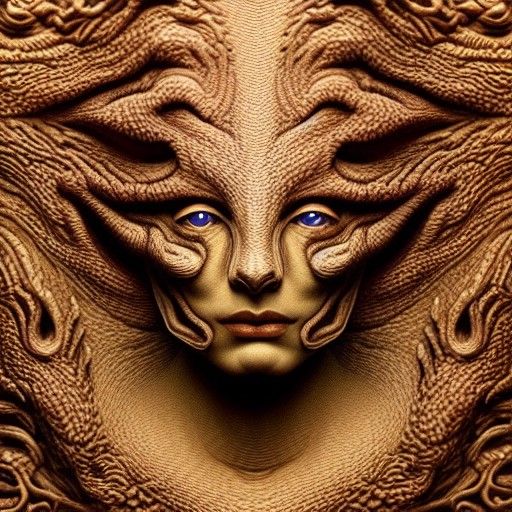 Dragon Portrait in Biopunk Cel-Shaded Style