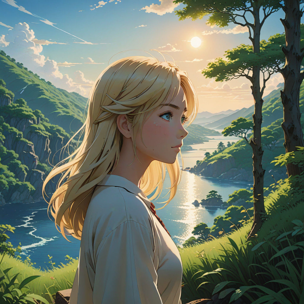 Ethereal Forest Goddess in Soft Focus