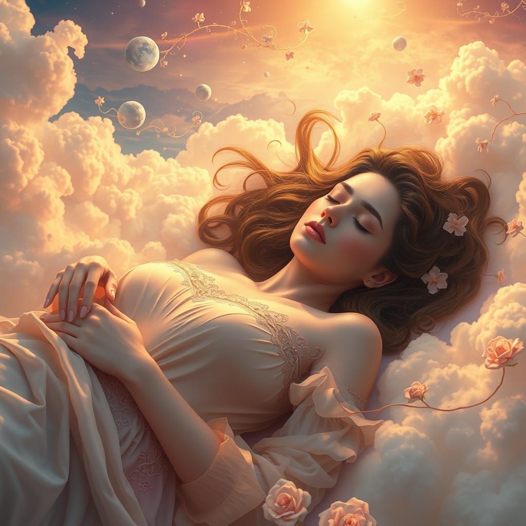 Dreaming Goddess in Celestial Harmony