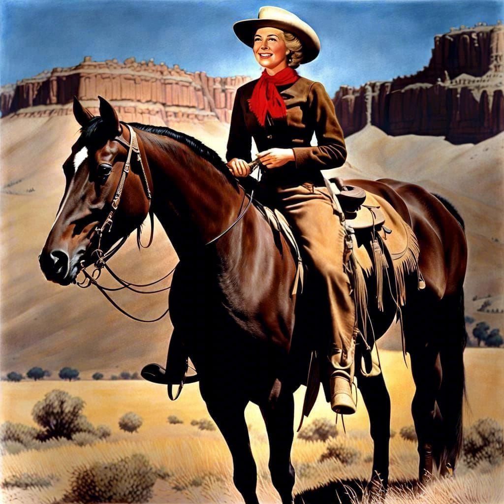 Doris Day as Calamity Jane in the Wild West