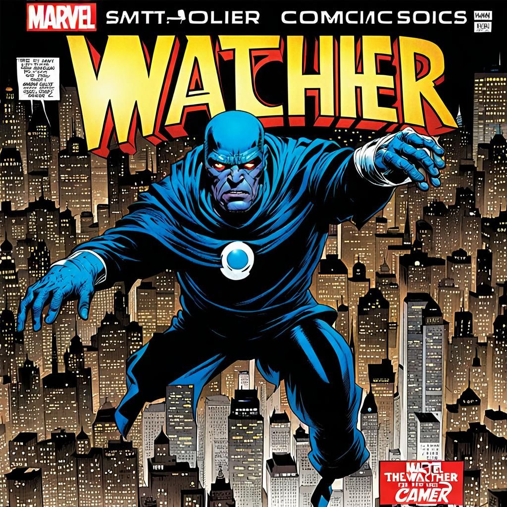 Marvel Comics The Watcher in Comic Style
