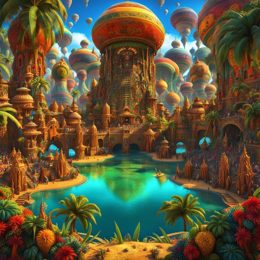 Psychedelic Rastafari Pirate Festival on Wonderland Oasis