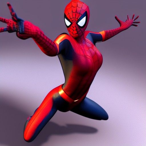 Joey King as Spider-Girl: 3D Render