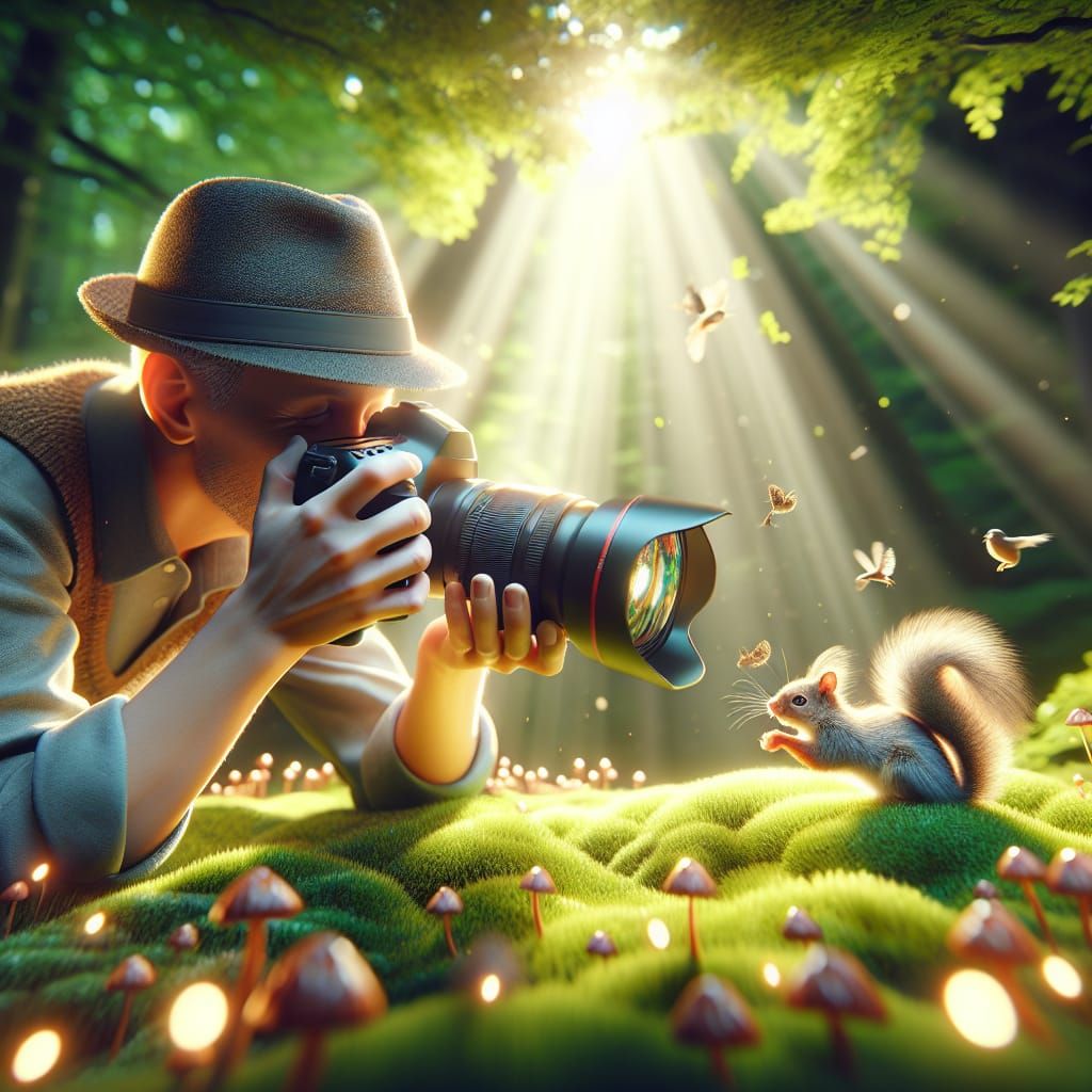 Photographer Captures Squirrel in Meadow with Bokeh