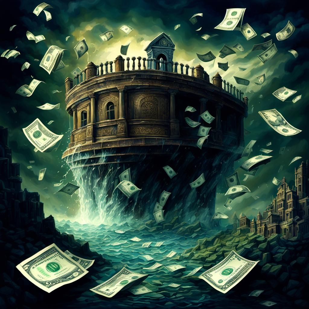 Uncontrolled Money Flow in Detailed Matte Painting