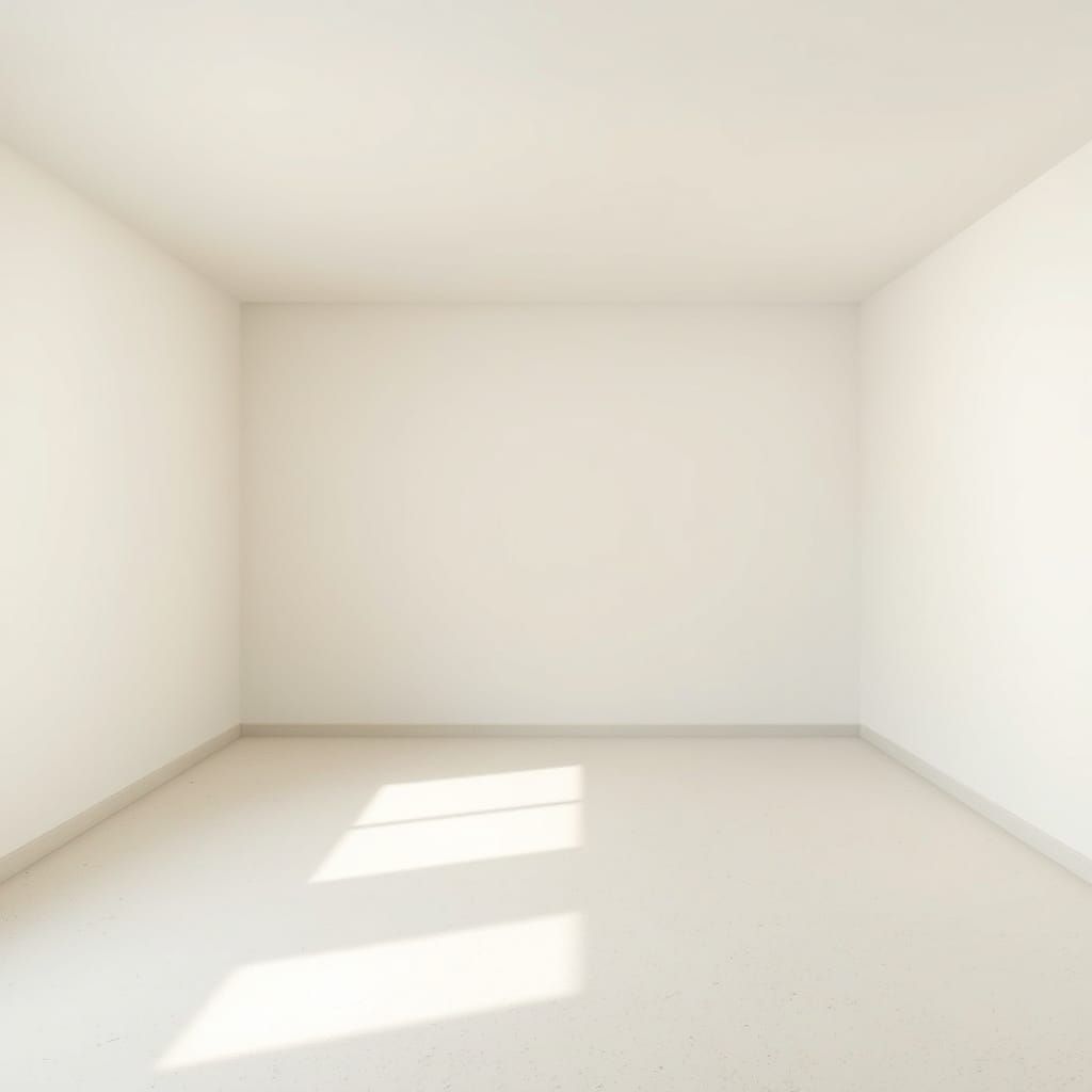 Serene Empty Space with Soft White Lighting