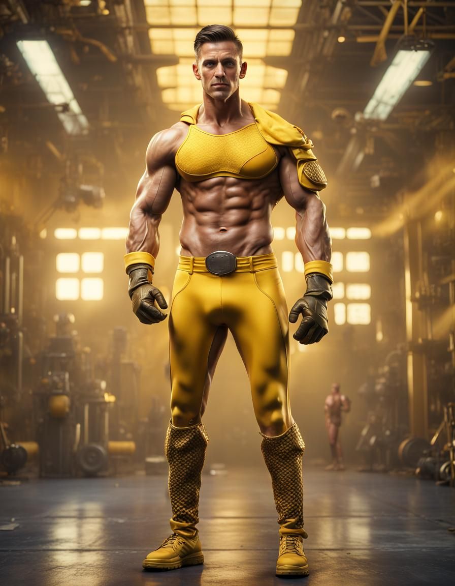 Captain Barbell in Metallic Honeycomb Uniform