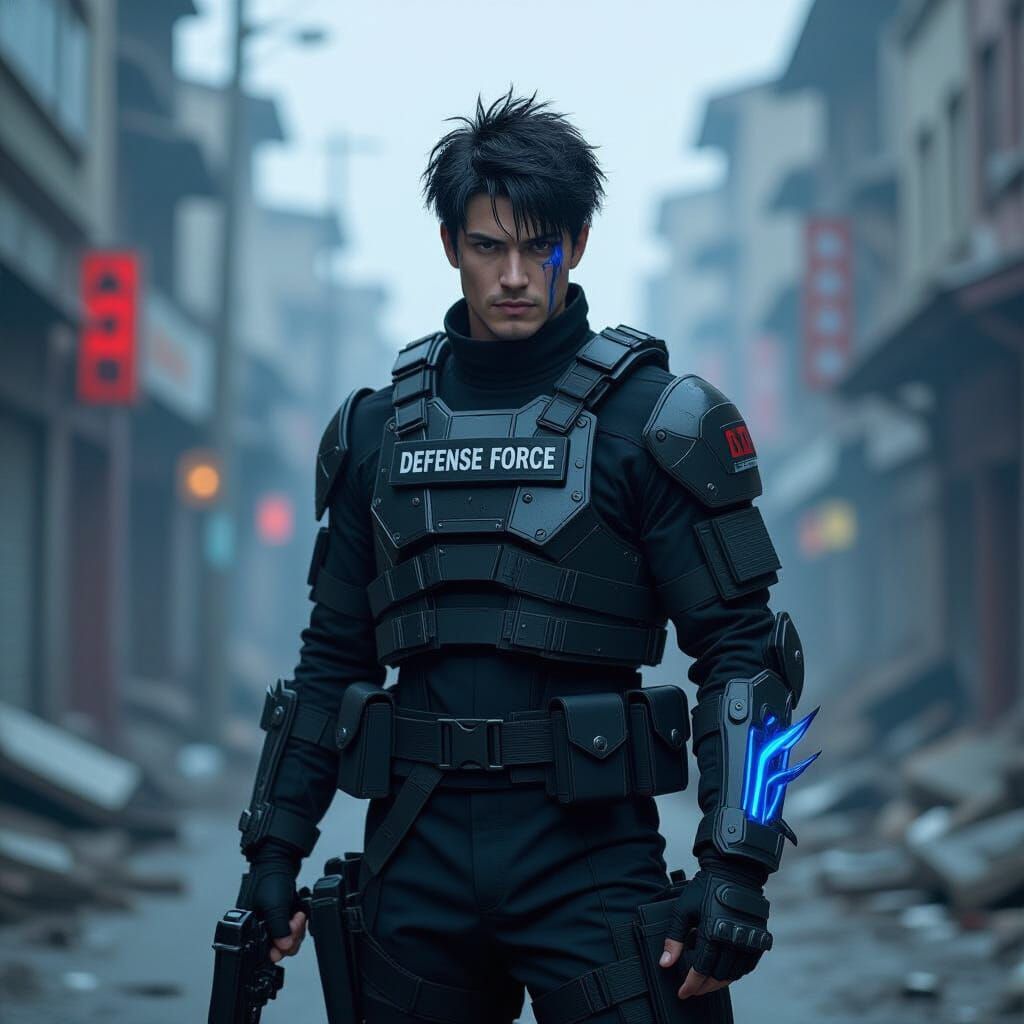 Kaiju No. 8 Cosplay in Ruined City