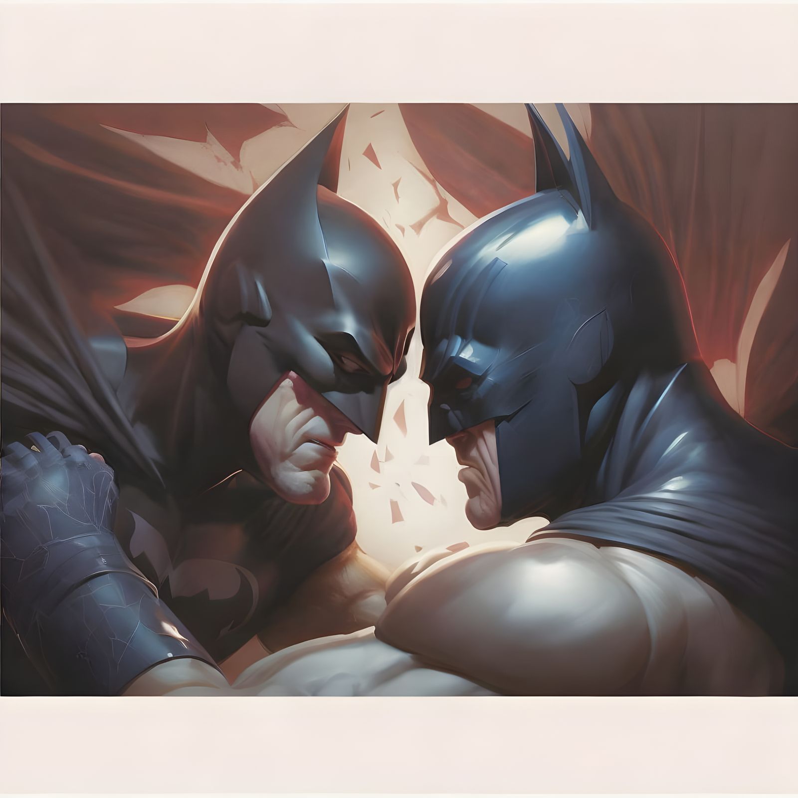 Batman vs Dark Reflection: Detailed Fantasy Art