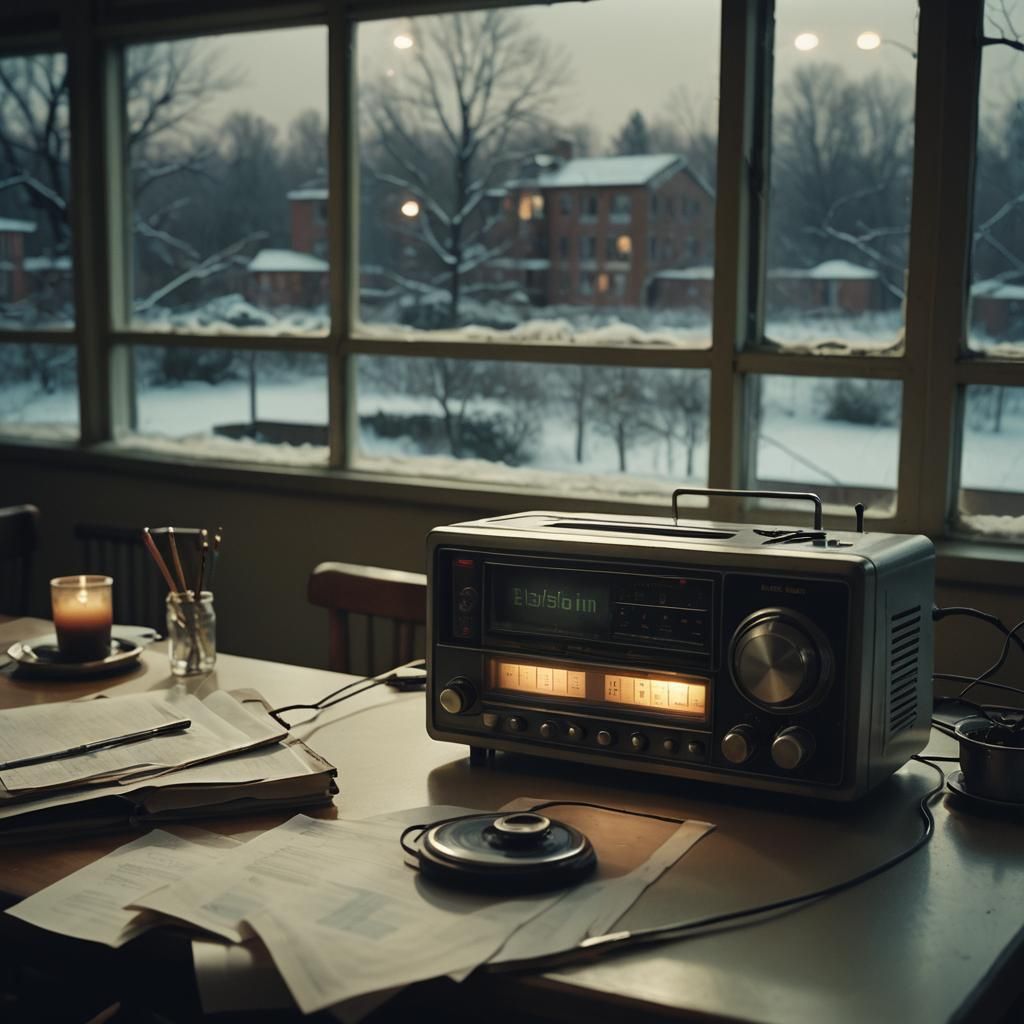Moody Realism: Radio in Abandoned Hospital