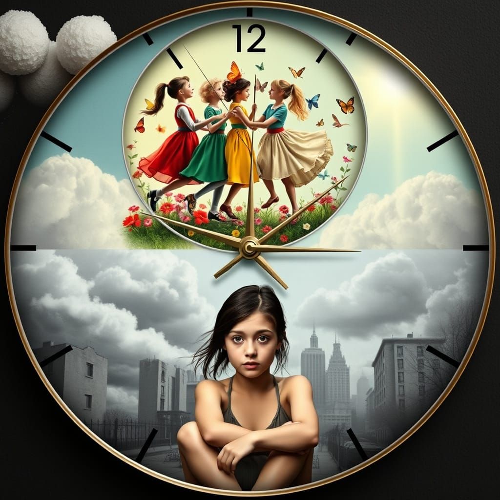 Surreal Timepiece in Harmony and Melancholy