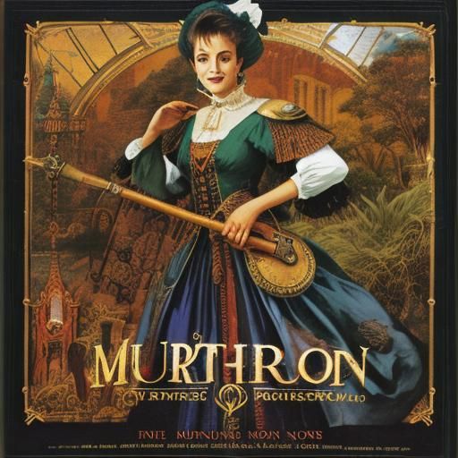 Whimsical Retrofuturistic Portrait in Love Style