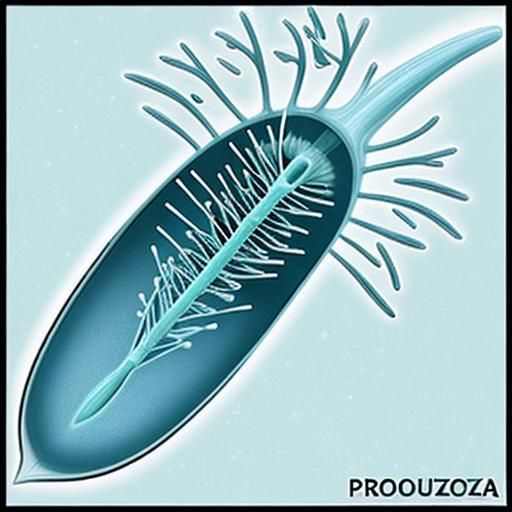 Colorful Abstract Image of Protozoa