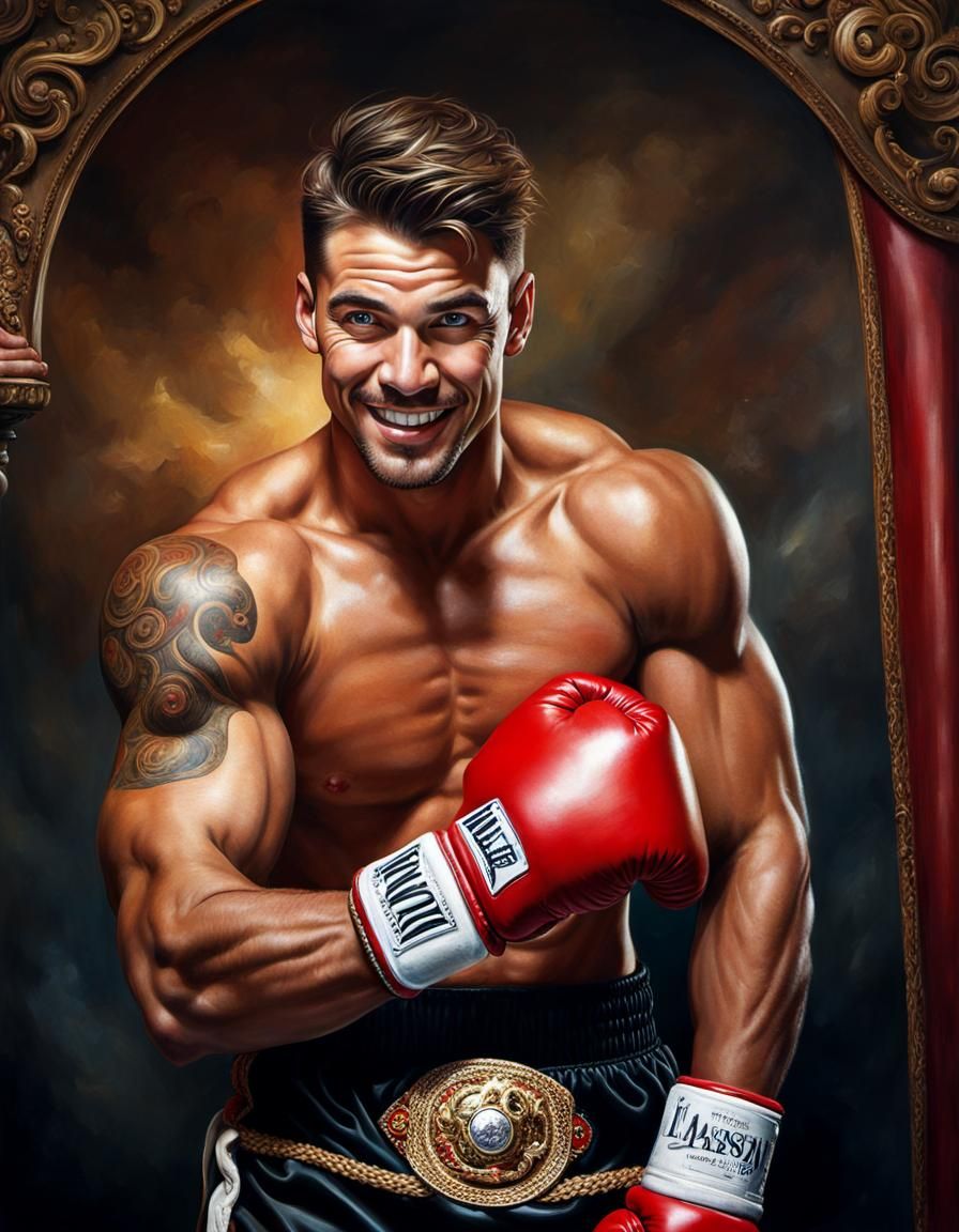 Handsome Boxer Portrait for Magazine Cover