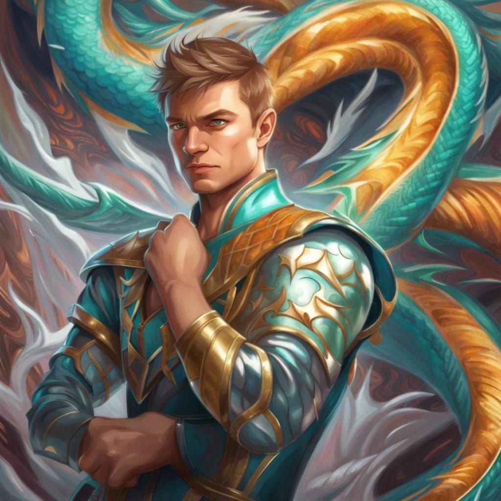 Taron Egerton as Dragon Cloth Saint Seiya