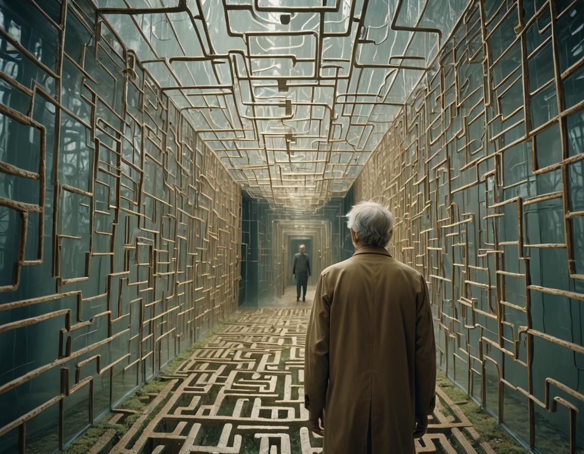 Alzheimer's Dream Maze: Surreal Film Still
