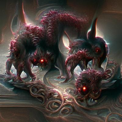 Hyperdetailed Eldritch Cerberus