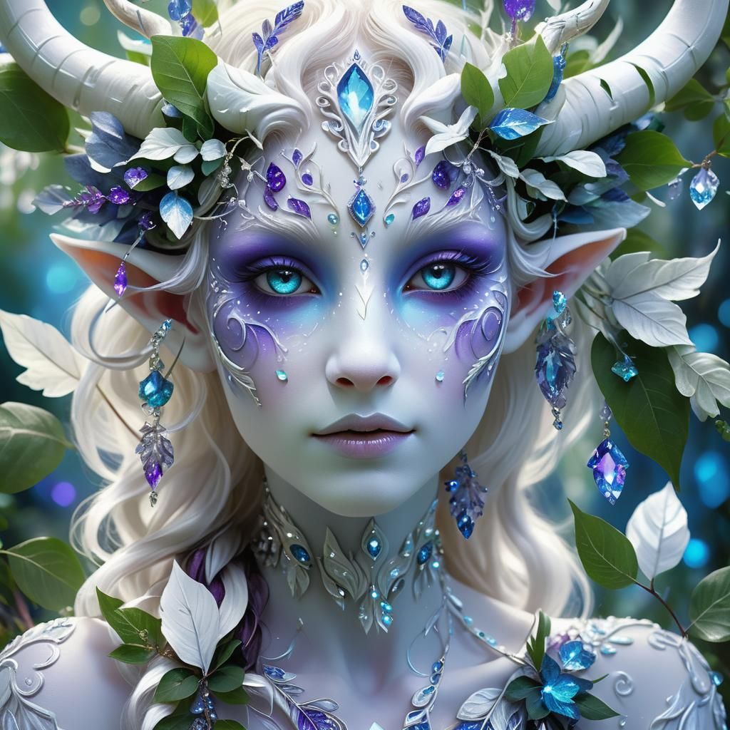 Lush Faun with Crystals: Fantasy Concept Art