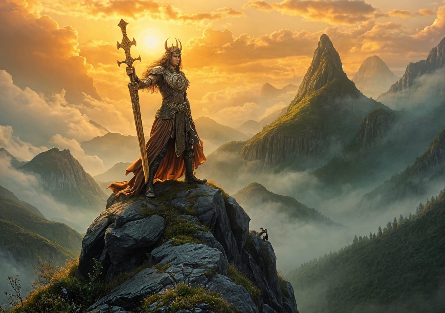 amazing celtic mythology scene