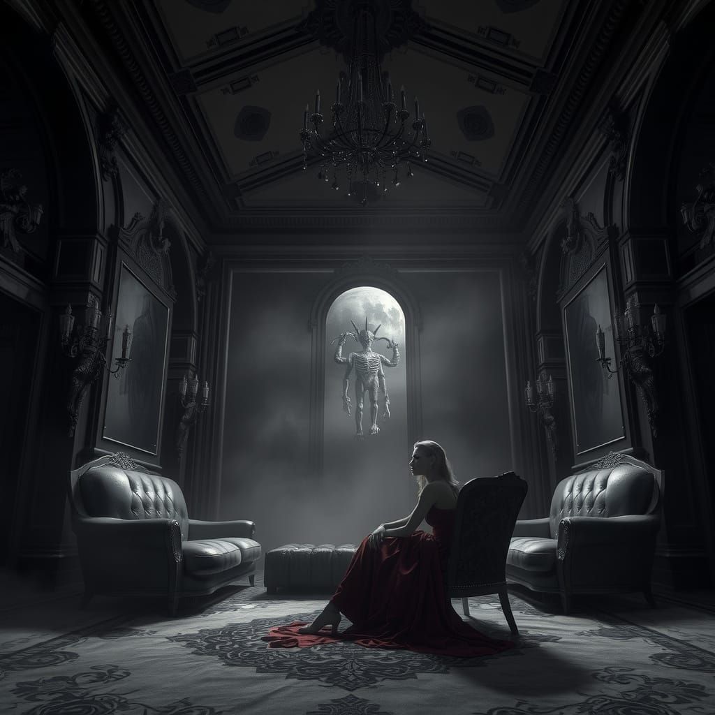 Luxurious, Monochromatic Study in Grey, Silver, and Burgundy