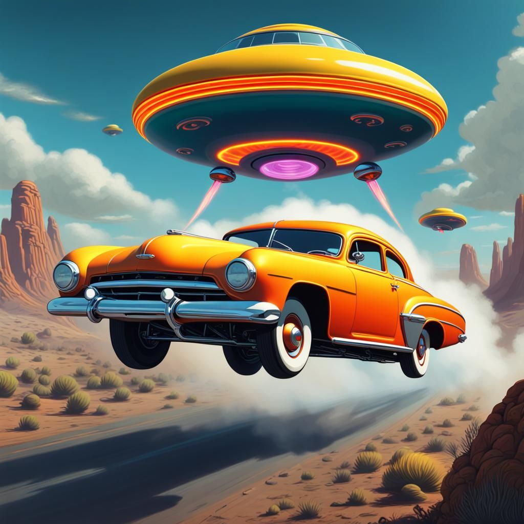 Hot Rod Chase: A Pop Art Space Adventure