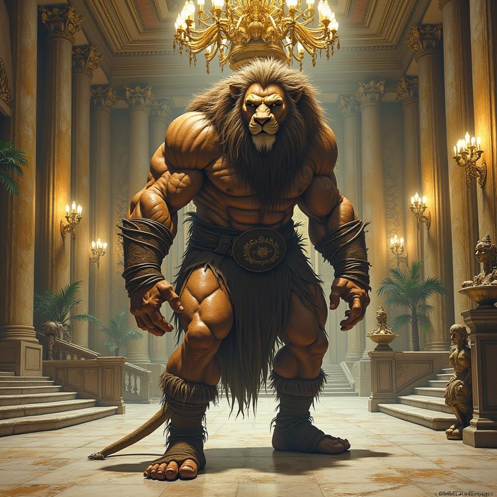 Lion Barbarian Dominates Grand Ballroom
