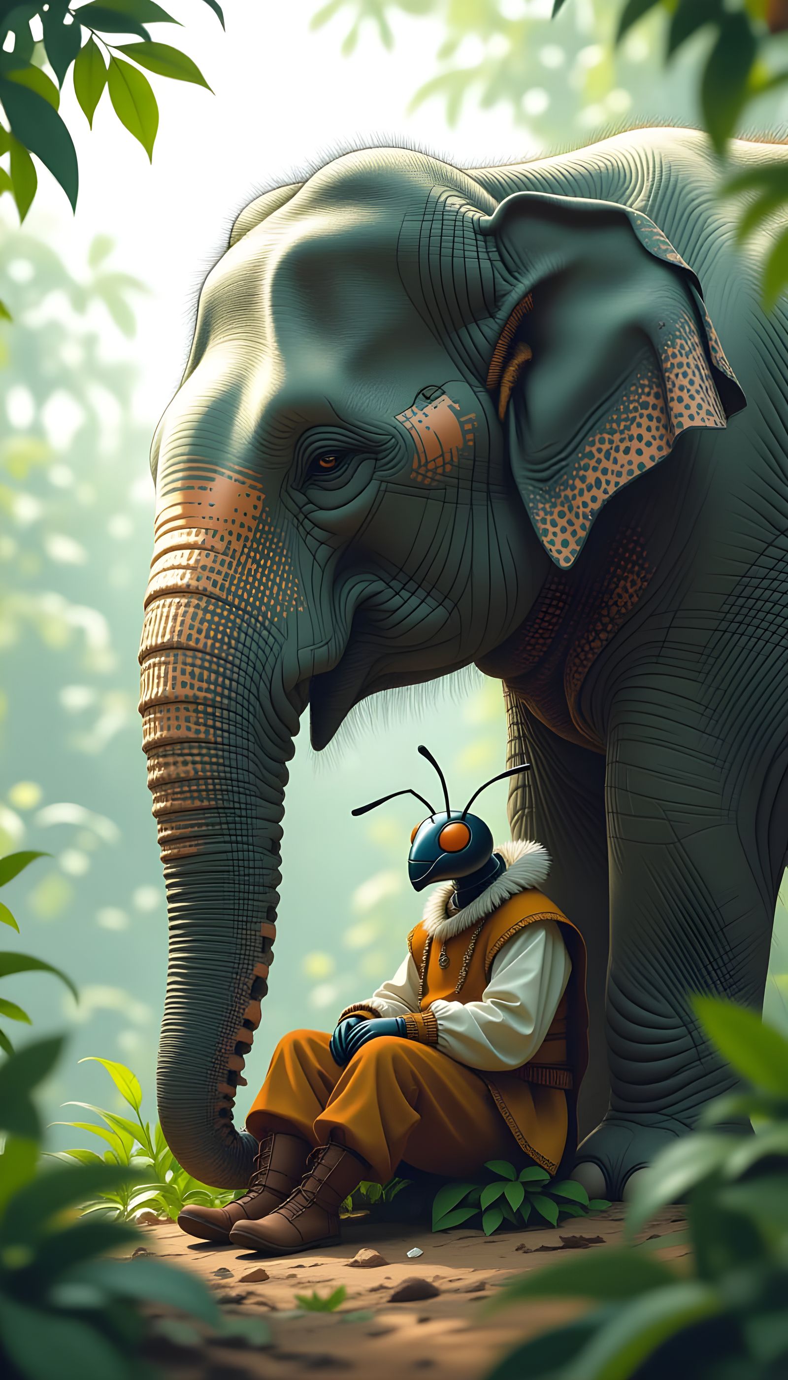 Ant Sitting on Elephant: A Study in Scale