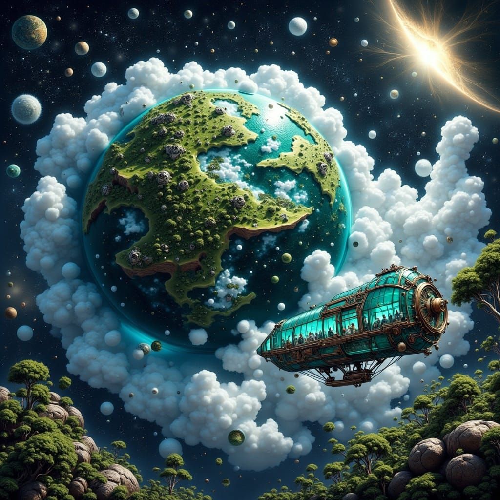 Observatory Ship Watches Planet Near Collapsing Star