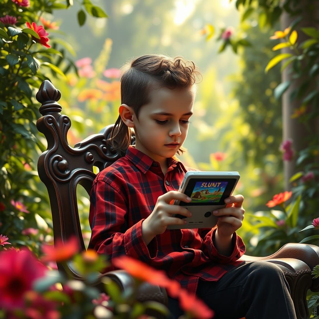 Chassidic Boy Lost in Fantasy World