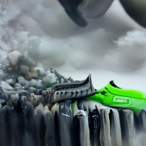 Nike Logo in Detailed Matte Painting