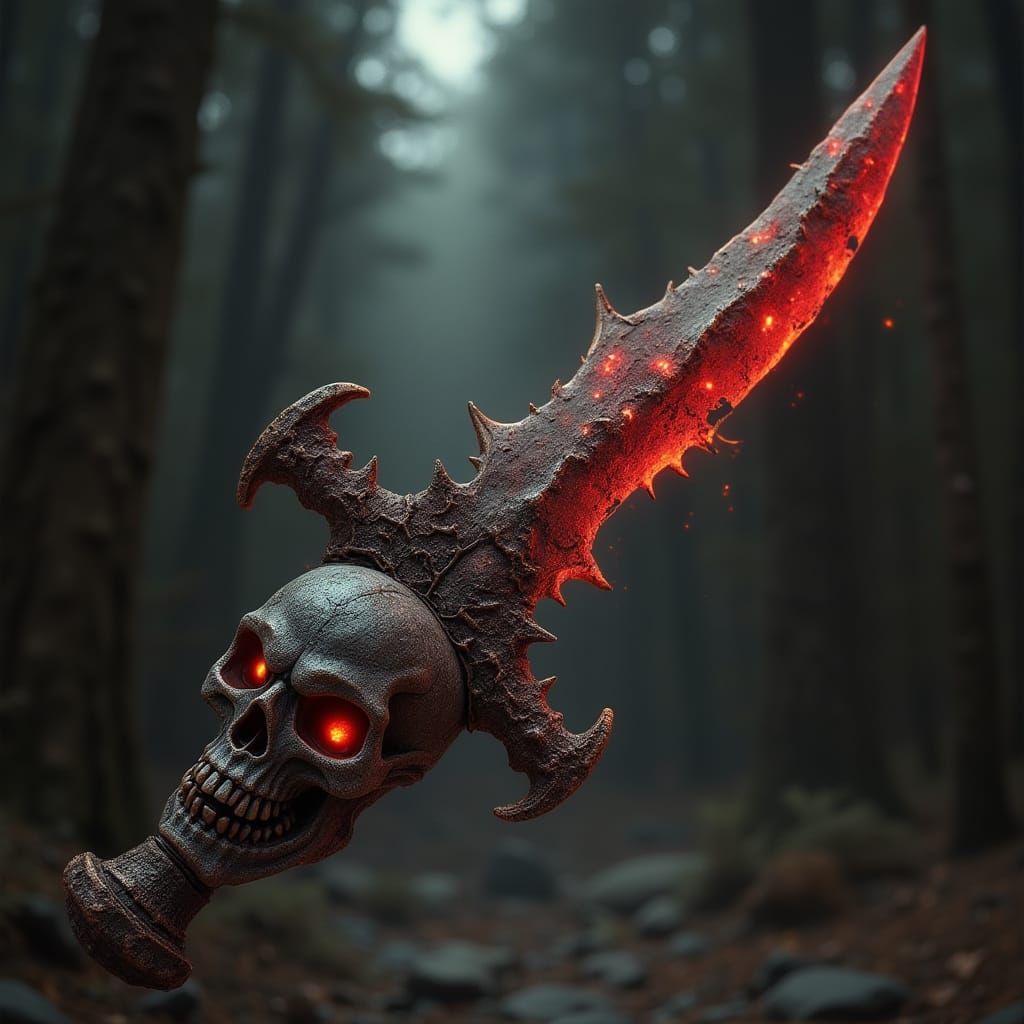 Cursed Skull Blade from Hell