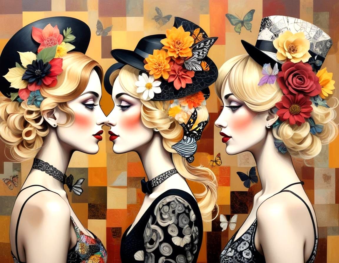 Three Women Retro / Pop Art