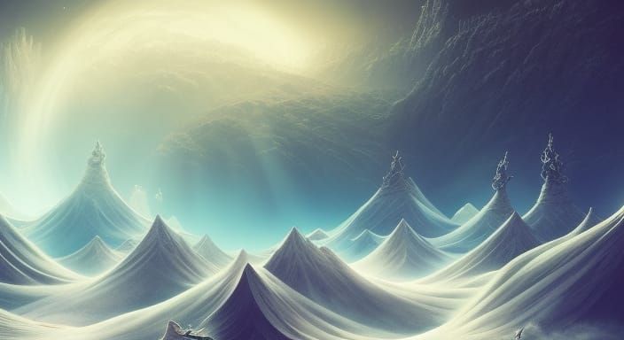 Mystical Cosmic Landscape in a Cinematic Style