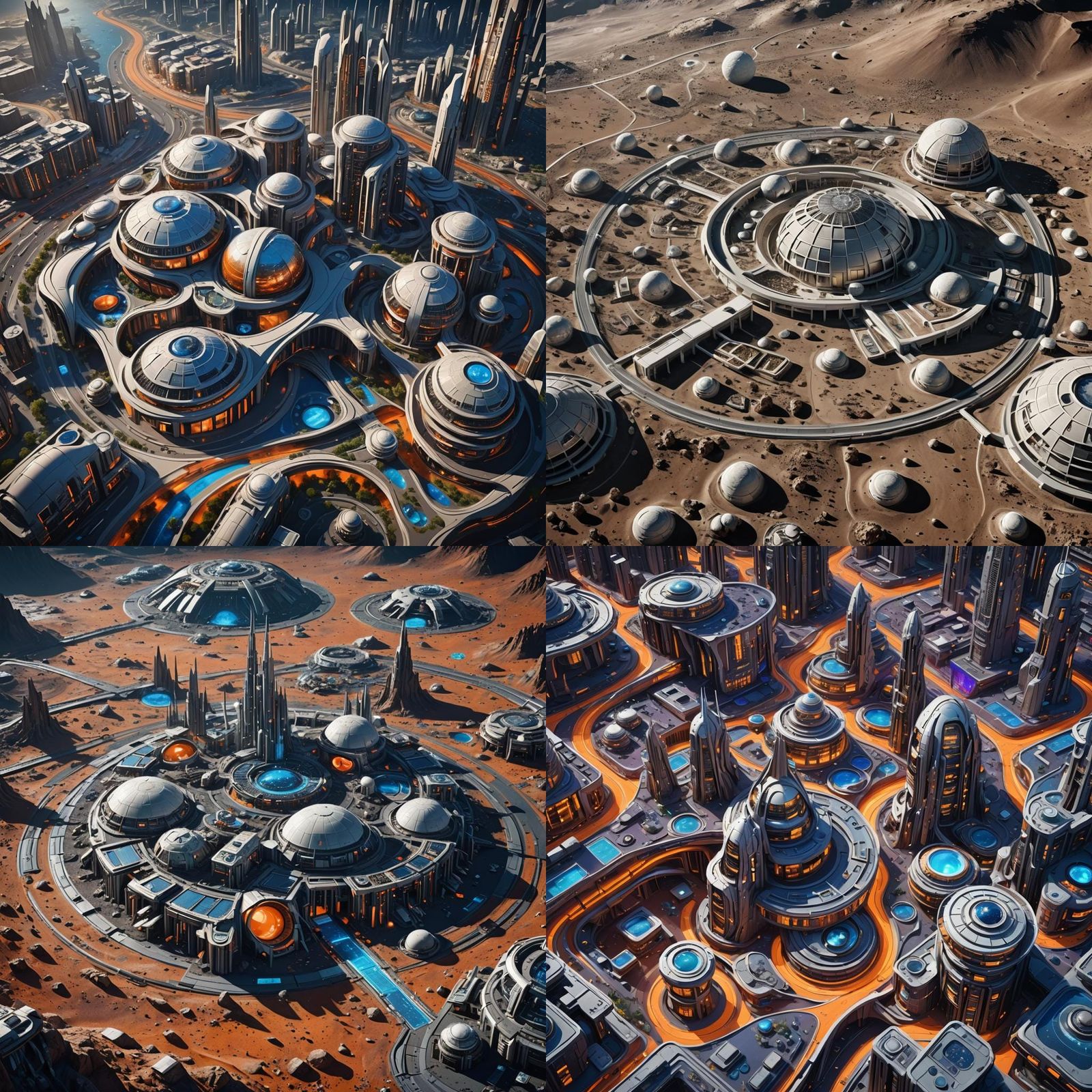 Futuristic Lunar Colony Inspired by Zaha Hadid