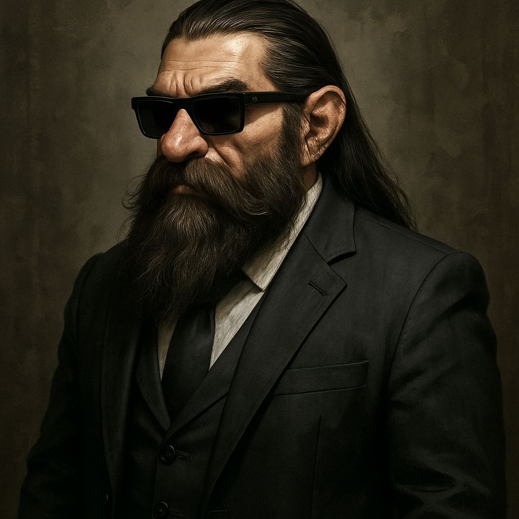 Cyberpunk Dwarf with Sunglasses