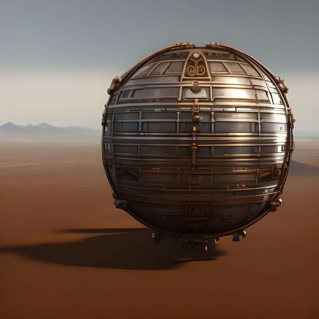 a flagella shaped derigible,balloon,steam punk, skyscape,intricate mech details, aerial view , 8K resolution, , polished...