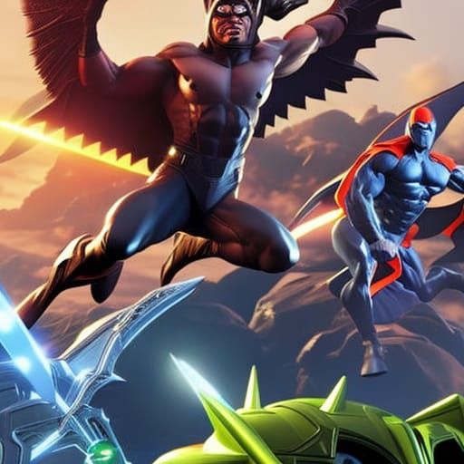 DC Heroes Battle Aliens: Comic Book Cover Art