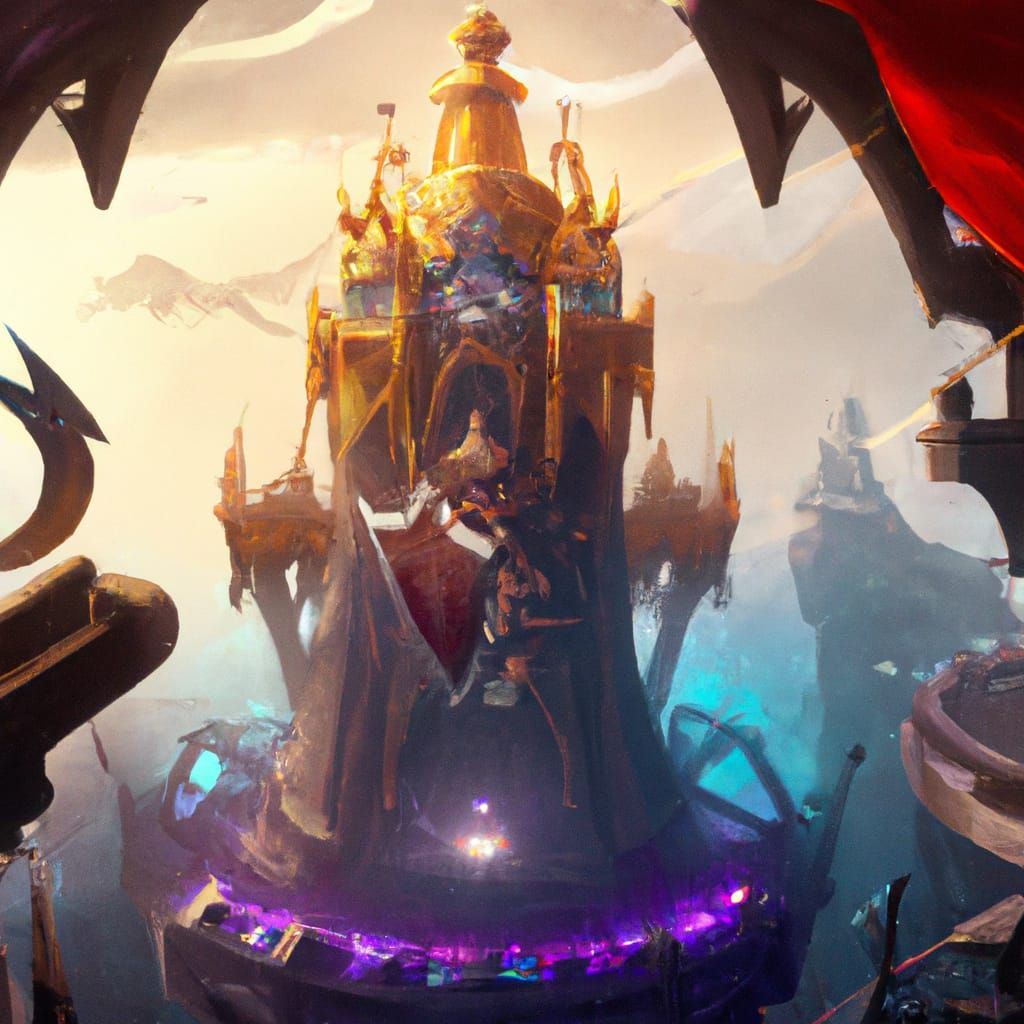 Dark Fantasy King in Hyperdetailed Concept Art