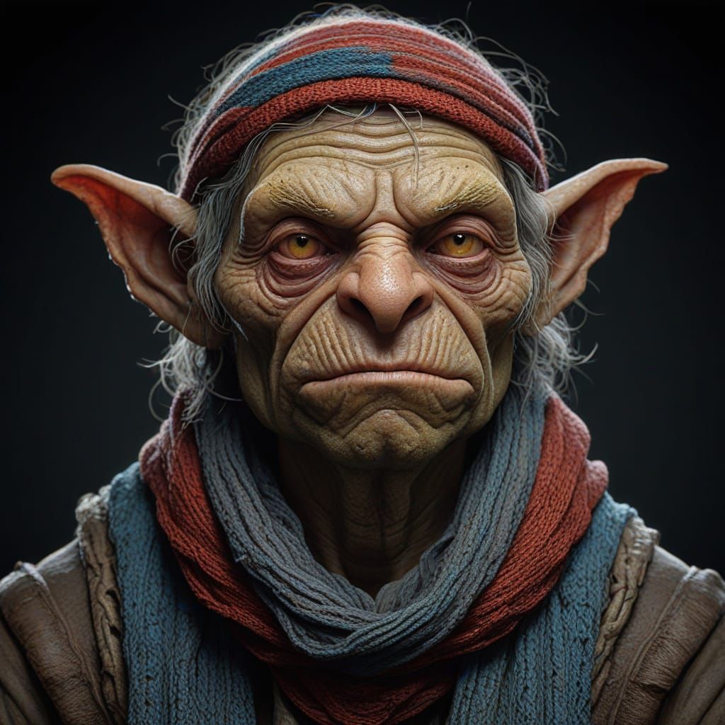 Goblin Pyromancer in Fiery Regalia