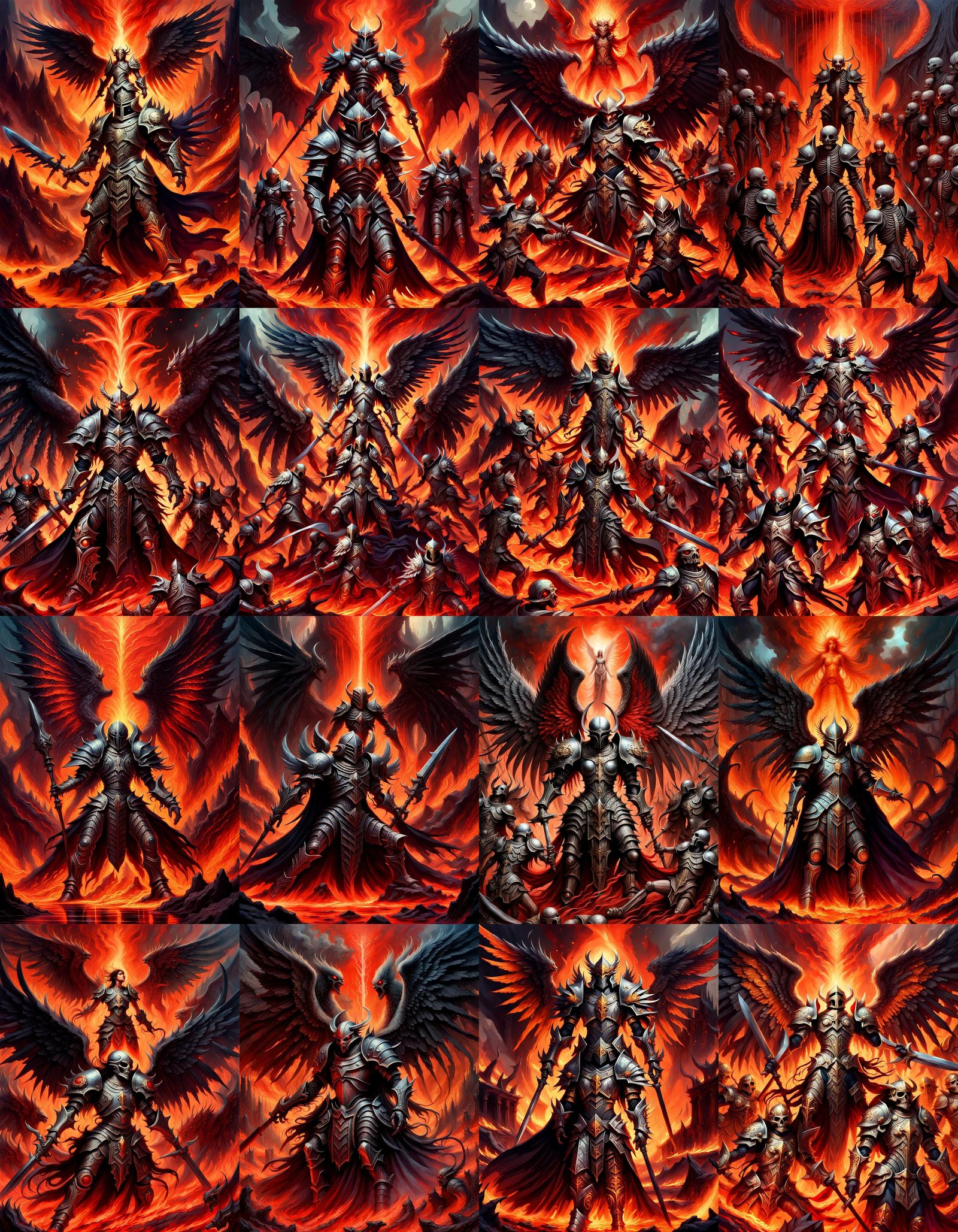 Angels vs Demons in Hellish Battleground