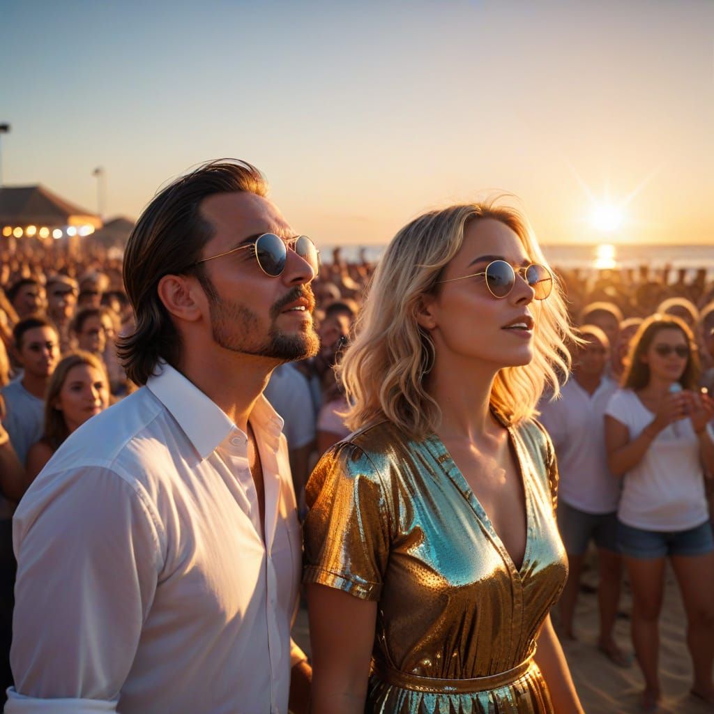 Ethereal Beachside Concert of Michael and Sandra Cretu in Vi...