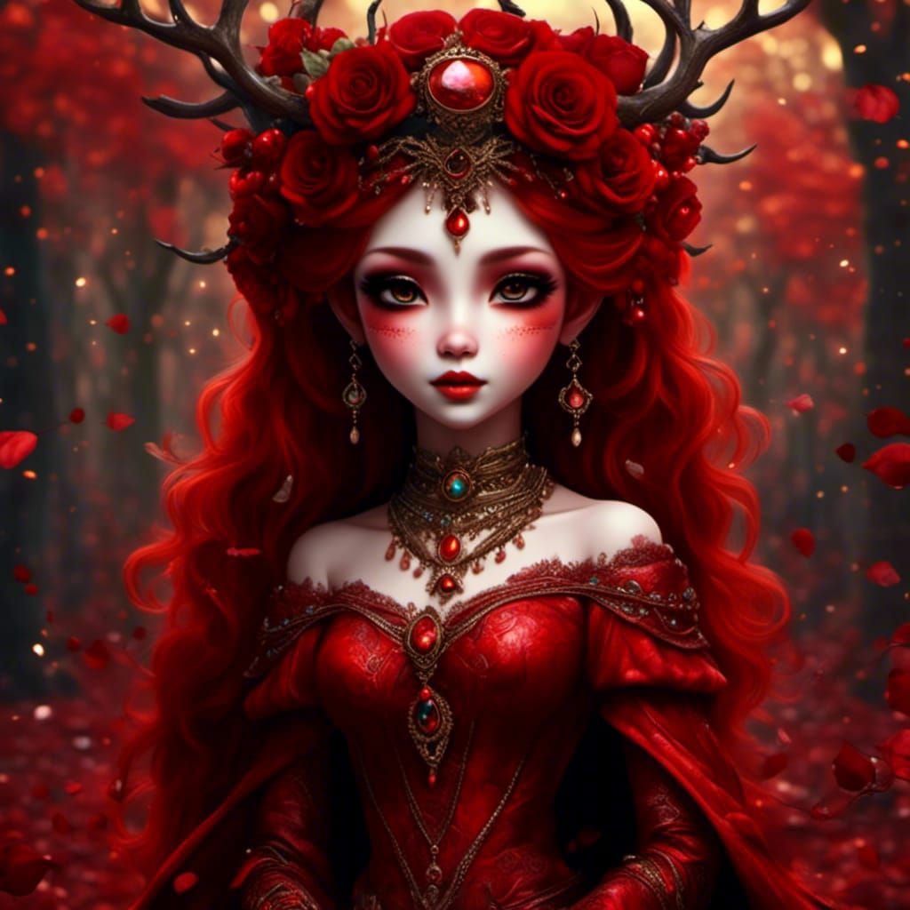 Enchanted Figure Blends Into Background